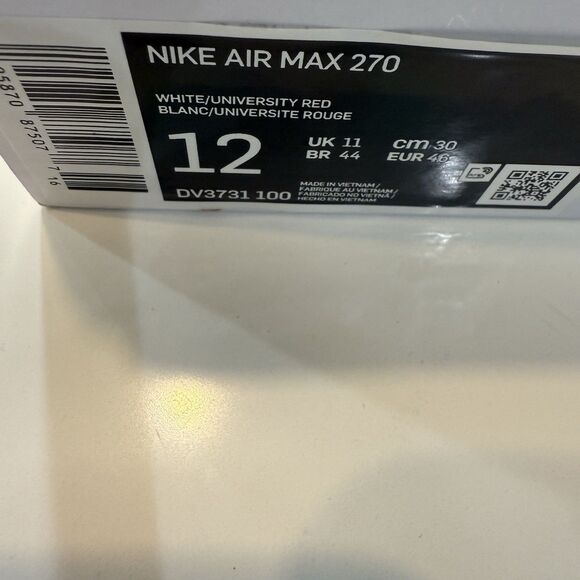 Nike Air Max 270 White Game Royal (DV3731-100) Men\'s Size 12 Brand New main image 3